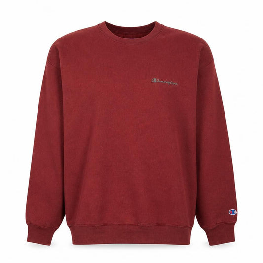 Champion Mens Red Crew Neck Pullover Sweatshirt Size L Classic Fit