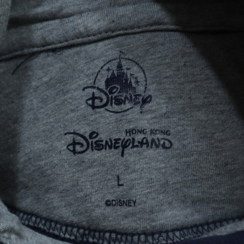Disney Men's Blue Pullover Hoodie L Mickey Mouse Hong Kong Disneyland