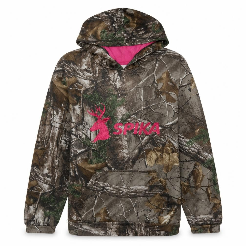 Spika Women's Camo Hoodie Size 14 Pullover Hooded Sweatshirt