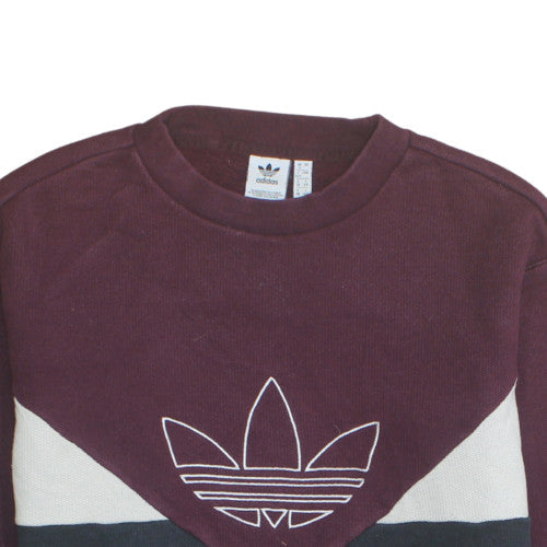 Adidas Men's Multicoloured Crew Neck Pullover Sweatshirt L