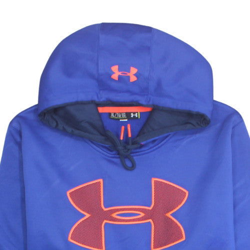 Under Armour Men's Blue XL Pullover Hoodie with Logo Graphic