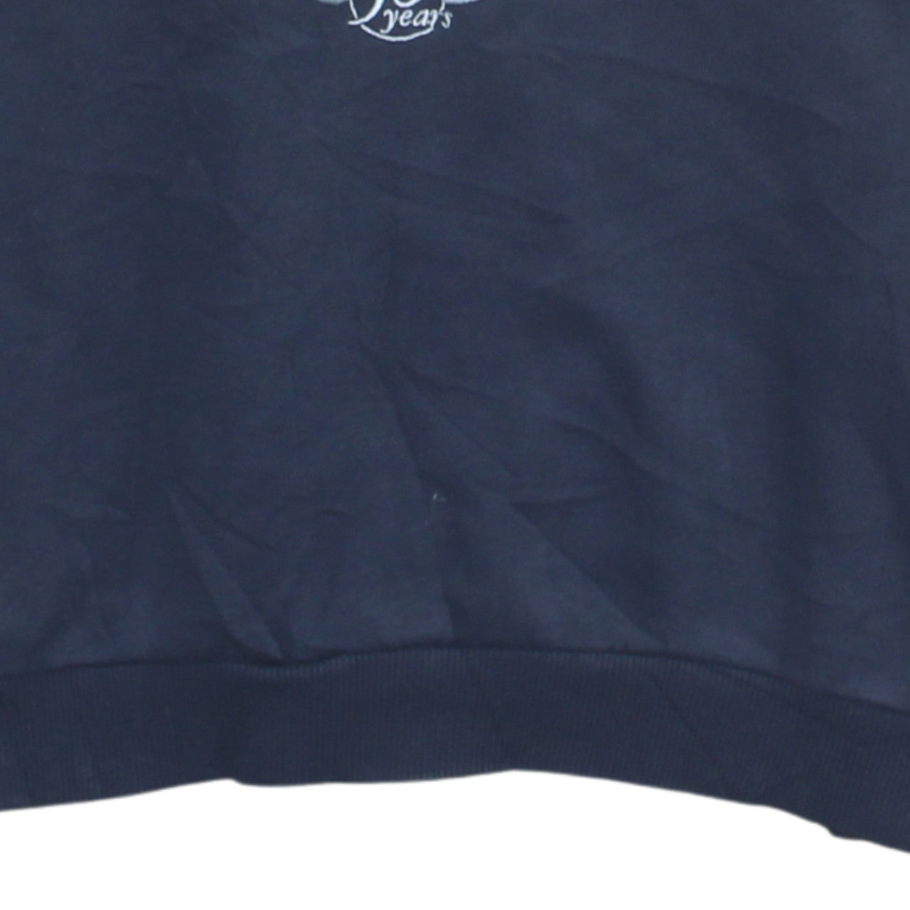 Adidas Men's Blue Grey Pullover Sweatshirt M Retro Graphic Logo Jumper
