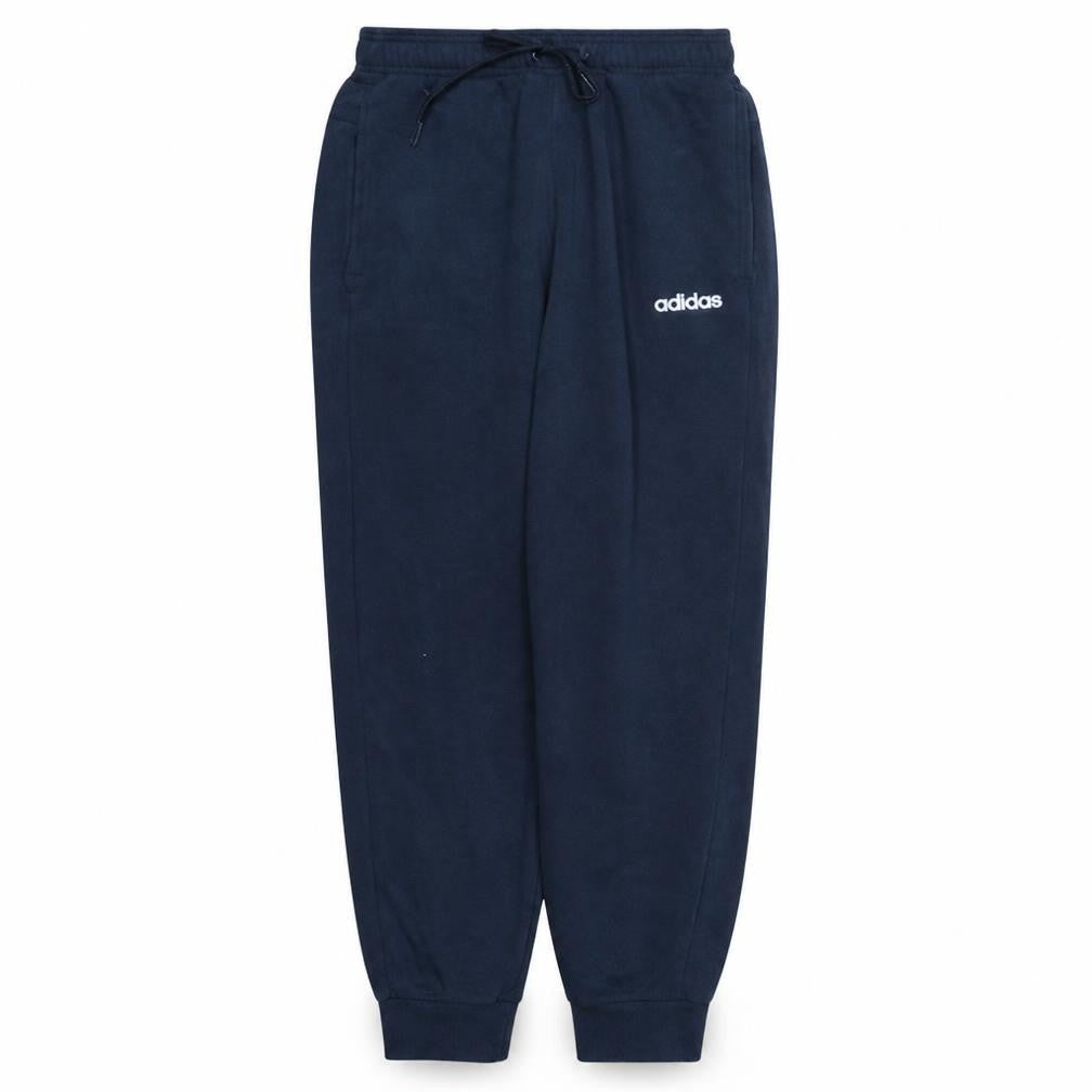 adidas Men's Blue Fleece Jogger Trousers Size M Elastic Waist