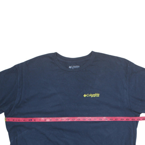 Columbia PFG Men's Blue 2XL Short Sleeve Crew Neck Cotton T-Shirt