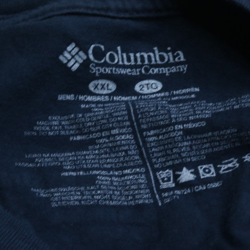 Columbia PFG Men's Blue 2XL Short Sleeve Crew Neck Cotton T-Shirt
