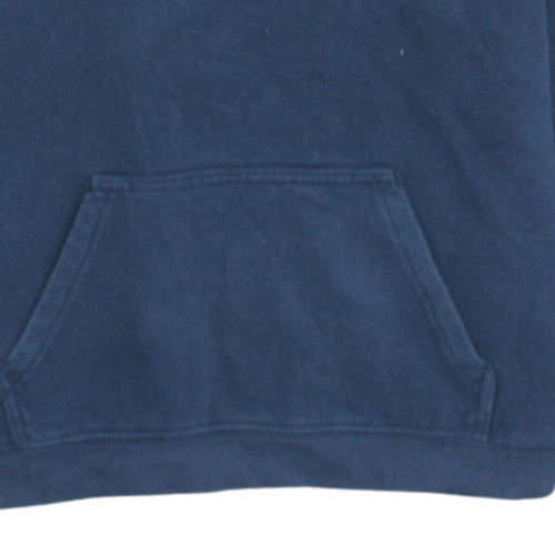 Columbia Womens Navy Blue Pullover Hoodie XL Cotton Blend Logo Design
