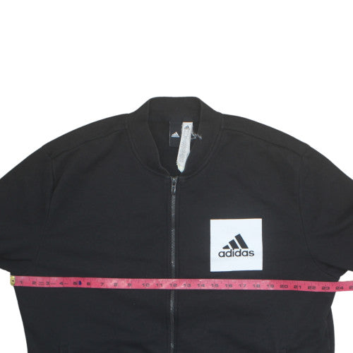 Adidas Mens Black 4XL Full Zip Sweatshirt Jacket