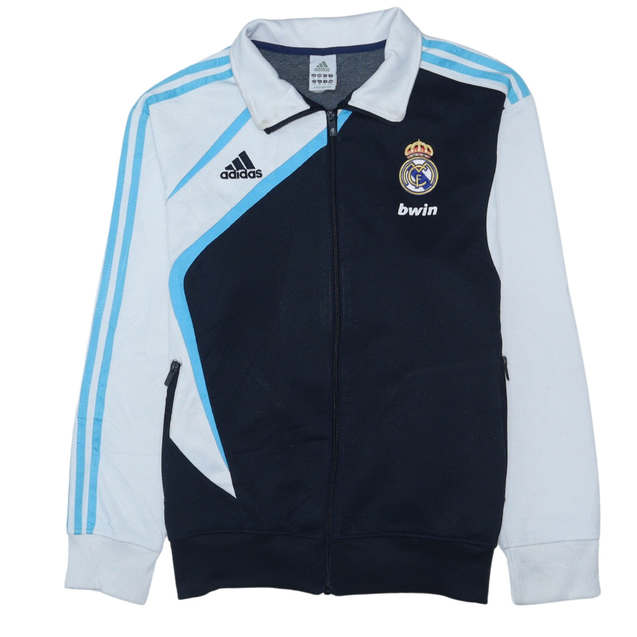 Adidas Men’s Blue Real Madrid Full Zip Sweatshirt XL