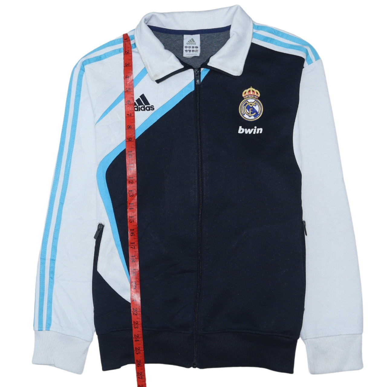 Adidas Men’s Blue Real Madrid Full Zip Sweatshirt XL