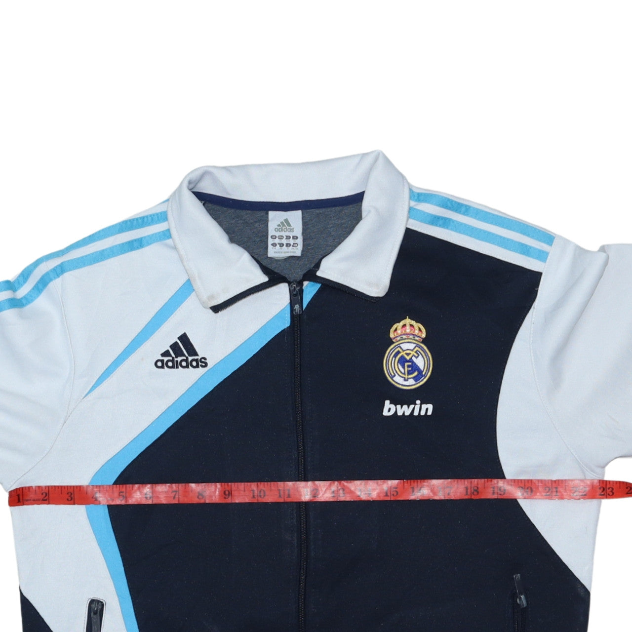 Adidas Men’s Blue Real Madrid Full Zip Sweatshirt XL