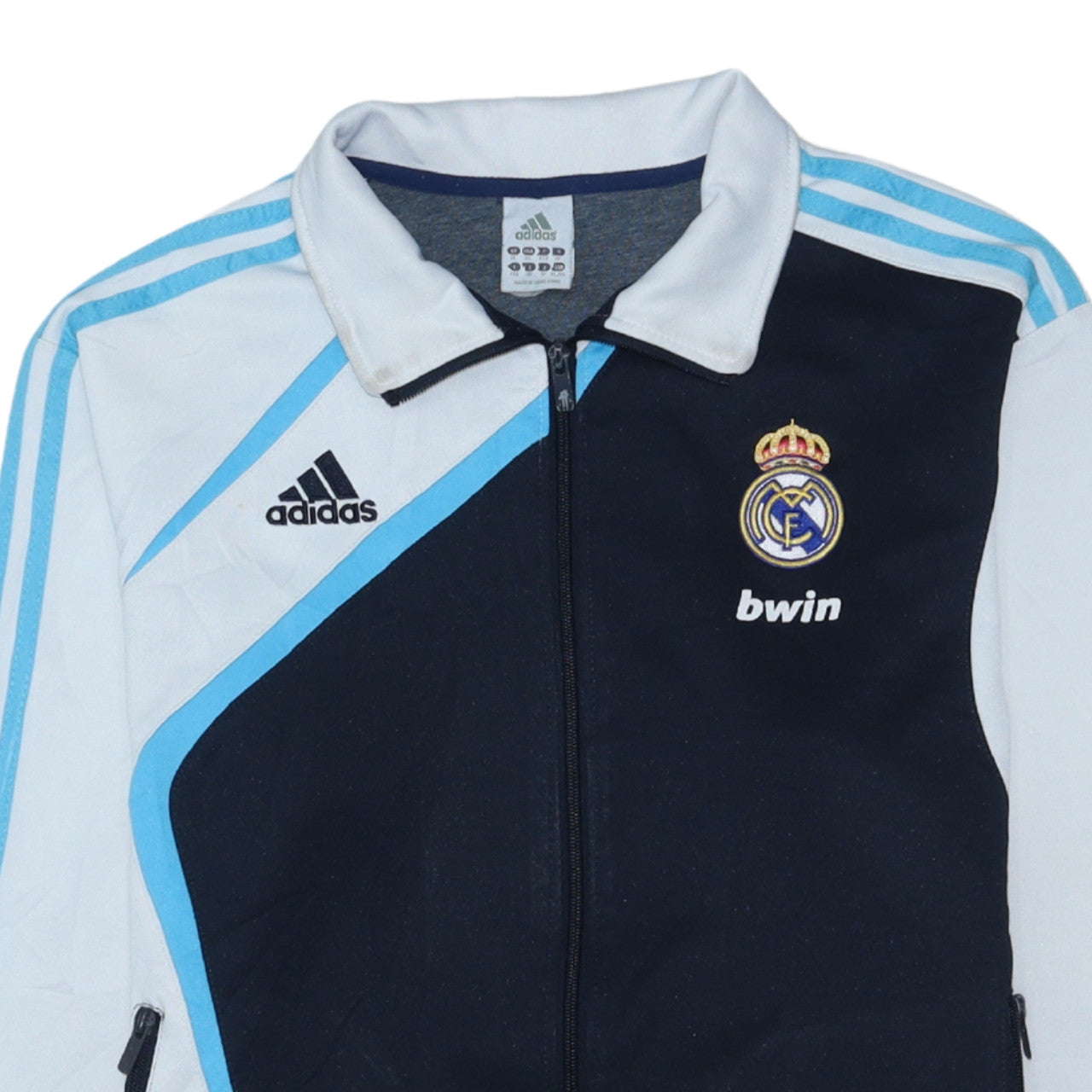 Adidas Men’s Blue Real Madrid Full Zip Sweatshirt XL