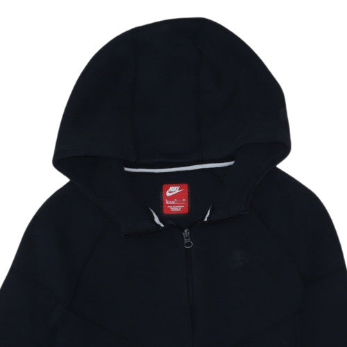 Nike Boys Black Full Zip Hoodie XL 158-170cm Hooded Sweatshirt
