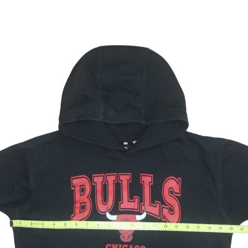 NBA Youth Boys Black Chicago Bulls Pullover Hoodie Size 14