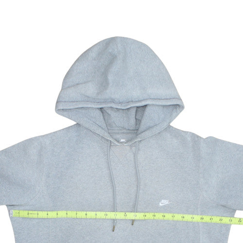 Nike Men's Grey Pullover Hoodie M Classic Fleece Sweatshirt