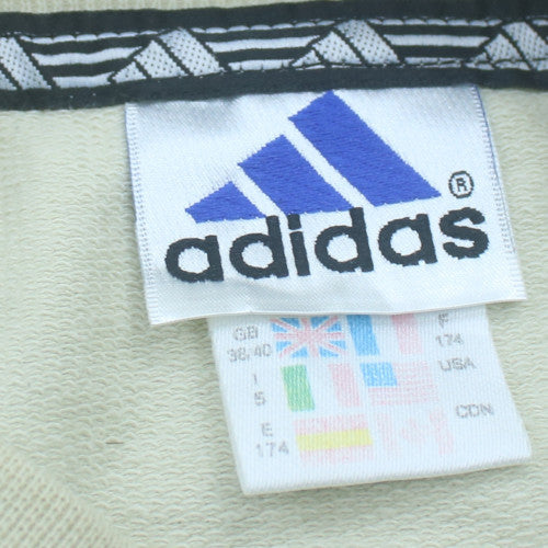 Adidas Mens Beige Crew Neck Sweatshirt Small Vintage Sports Pullover