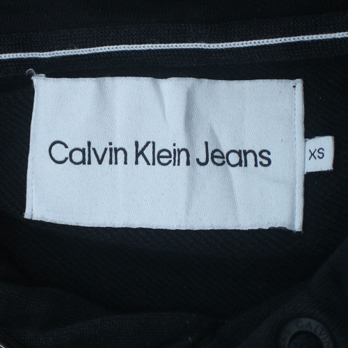 Calvin Klein Jeans Men's Black Pullover Hoodie XS Logo Fleece