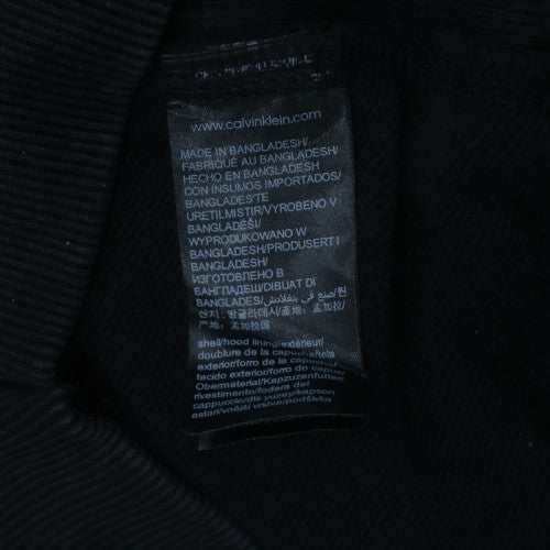 Calvin Klein Jeans Men's Black Pullover Hoodie XS Logo Fleece