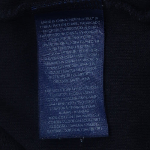 GANT Men's Blue 2XL Collared Half Zip Cotton Sweatshirt