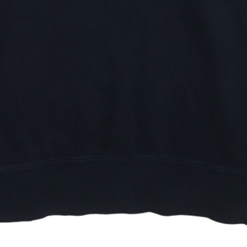 GANT Men's Blue 2XL Collared Half Zip Cotton Sweatshirt