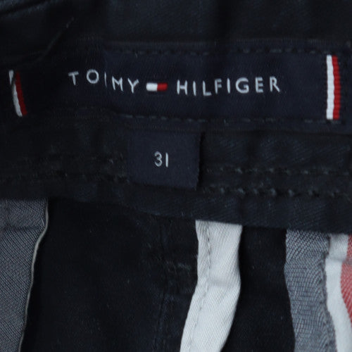 Tommy Hilfiger Mens Black Cargo Shorts Size 31 Cotton Casual