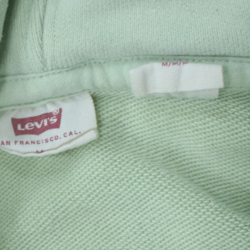 Levi's Men's Green Pullover Hoodie M Regular Fit Cotton