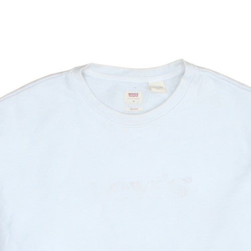 Levi's Men's White Relaxed Fit Crew Neck Sweatshirt M