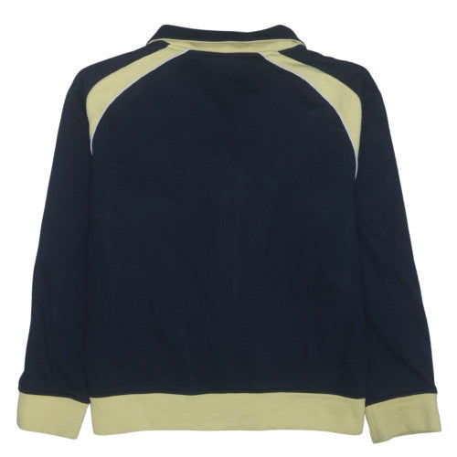 Diesel Mens Navy Full Zip Sweatshirt XL Logo Athletic Style