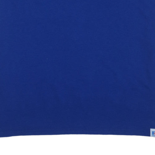 Russell Athletic Men's Blue XL Short Sleeve Crew Neck T-Shirt