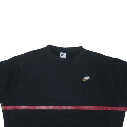 Nike Men’s Black XL Pullover Sweatshirt Fleece Crew Neck Logo Sportswear