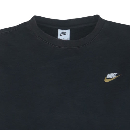 Nike Men’s Black XL Pullover Sweatshirt Fleece Crew Neck Logo Sportswear