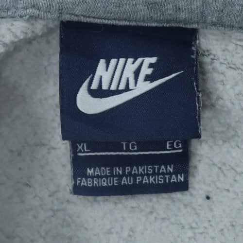 Nike Men's Grey XL Pullover Hoodie Fleece Sweatshirt