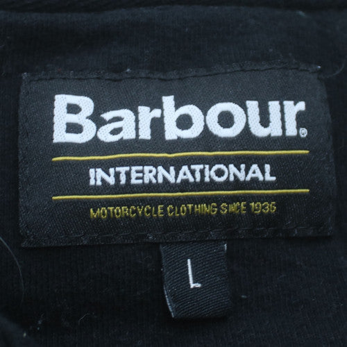 Barbour International Mens Black L Half Zip Sweatshirt