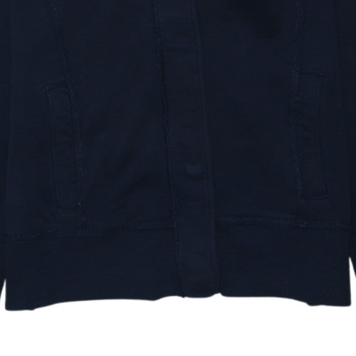 Hollister Men's Blue Full Zip Hoodie L Fleece College Style