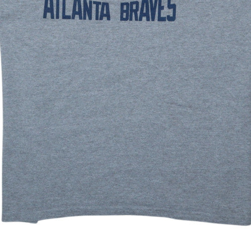Adidas Mens Grey Braves Country 5K Graphic T-Shirt XL Sports Tee