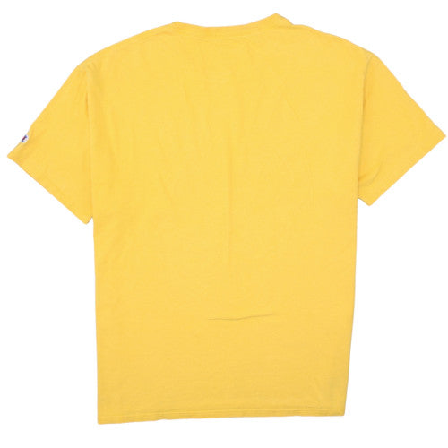 Champion Men's Yellow Methodist University Graphic T-Shirt XL