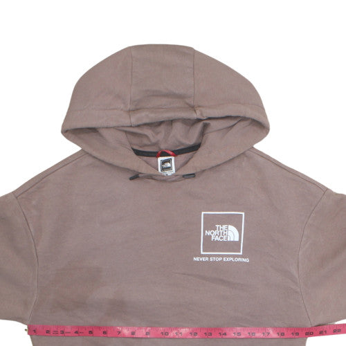 The North Face Womens Brown Pullover Hoodie S Cotton Blend