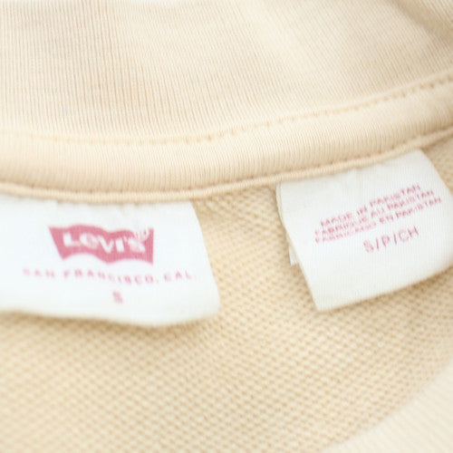 Levi's Men's Beige Crew Neck Pullover Sweatshirt S Regular Fit