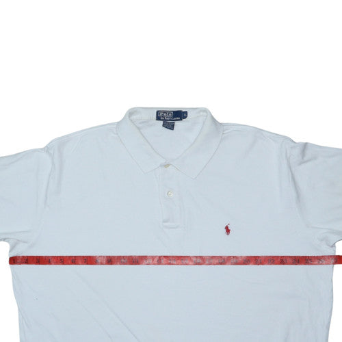 Ralph Lauren Men's White Cotton Short Sleeve Polo Shirt XL