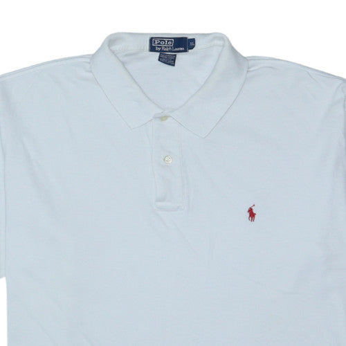 Ralph Lauren Men's White Cotton Short Sleeve Polo Shirt XL