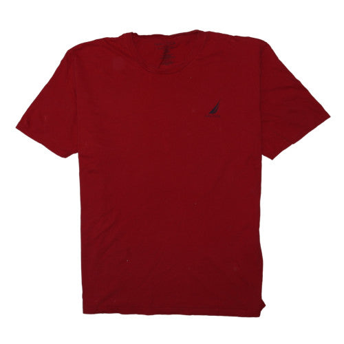 Nautica Men's Red Crew Neck Short Sleeve Graphic T-Shirt XXL