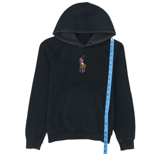Polo Ralph Lauren Men's Black Embroidered Pullover Hoodie M
