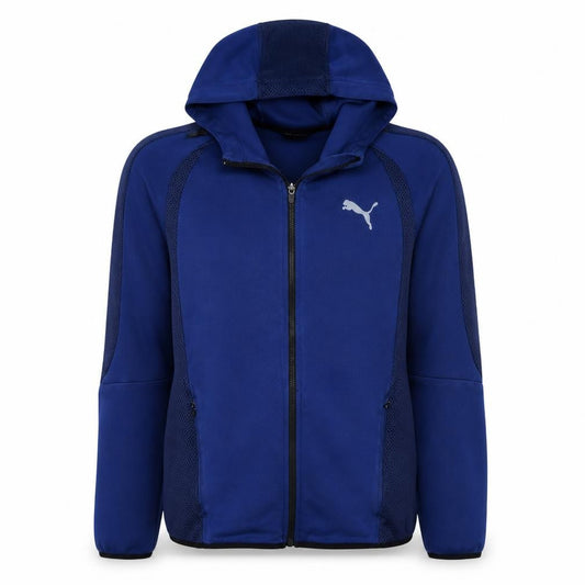 Puma Men's Blue Full Zip Hoodie Size M Sportswear