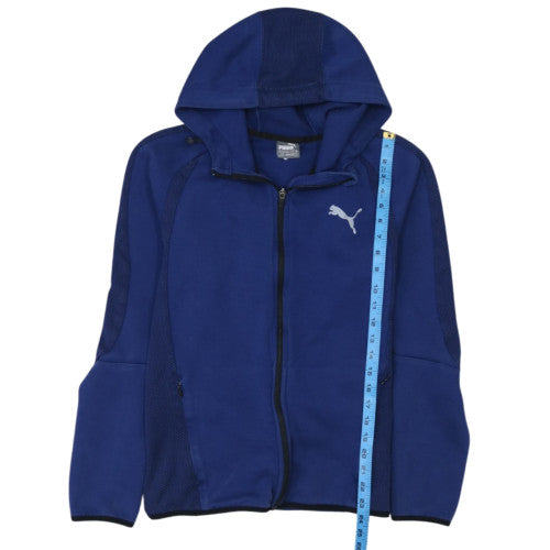 Puma Men's Blue Full Zip Hoodie Size M Sportswear