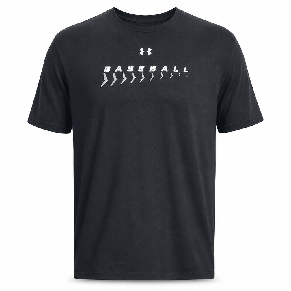 Under Armour Men's Black XL HeatGear Baseball T-Shirt