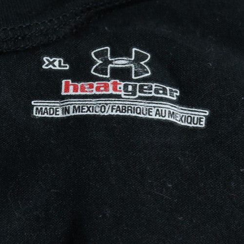 Under Armour Men's Black XL HeatGear Baseball T-Shirt