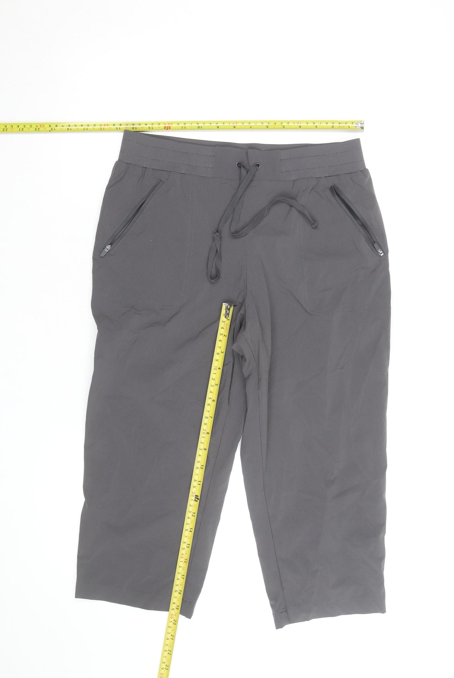 Mountain Warehouse Women Grey Size 12 Capri Hiking Trousers