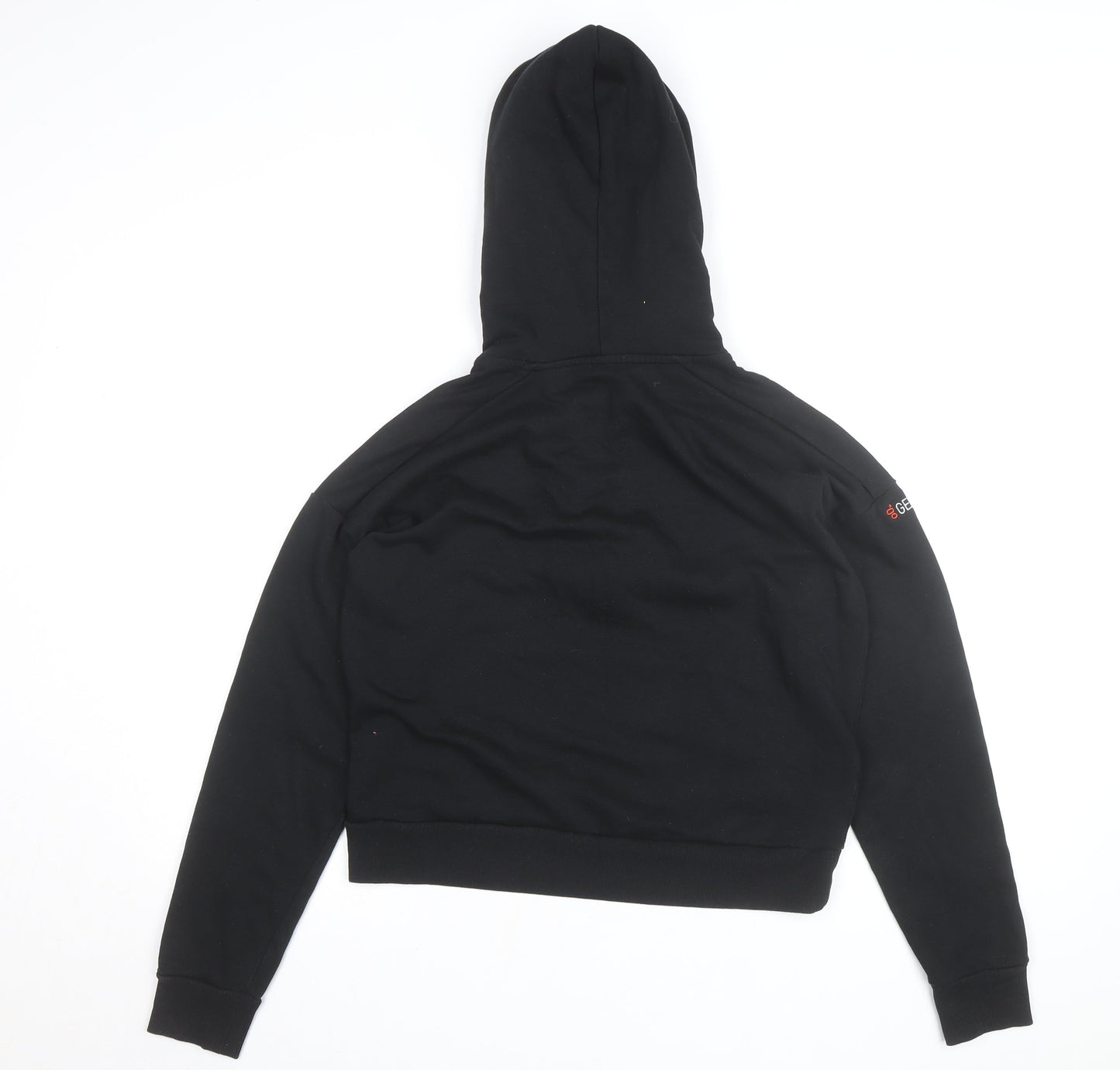 District Women's Black 1/4 Zip Hoodie Medium Fleece Pullover