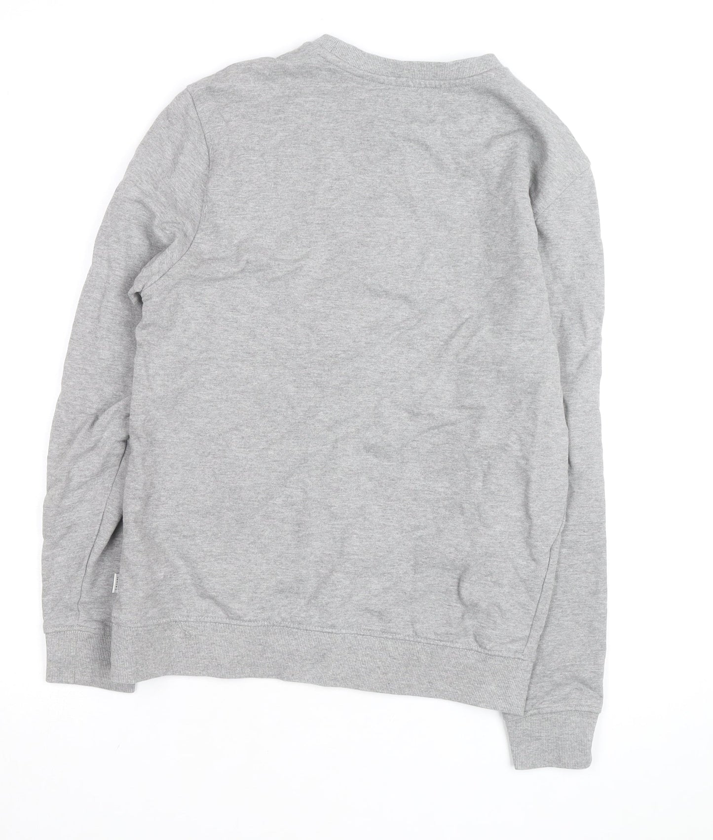 Casual Friday Men's Grey Graphic Crew Neck Sweatshirt Size S