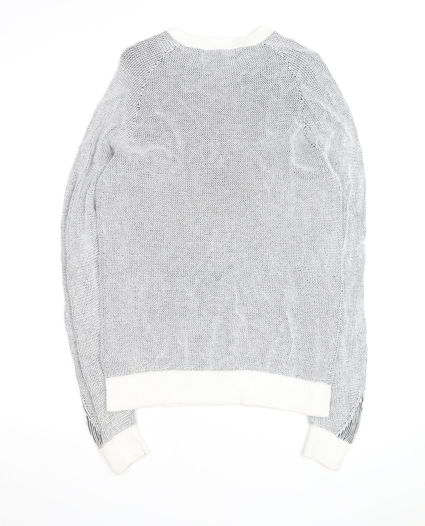 River Island Men's Grey Cotton Knit Crew Neck Jumper Size S