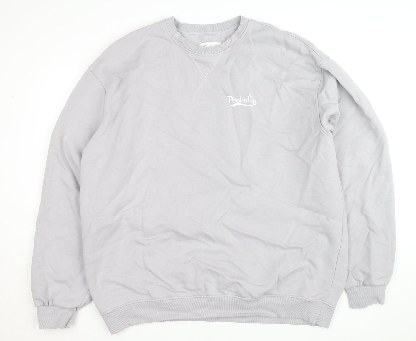 Carlsberg Unisex Grey Pullover Sweatshirt L Beer Logo Fleece